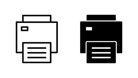 Print icon vector. printer sign and symbol Illustrazione stock
