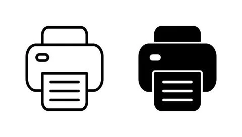 Print icon vector. printer sign and symbol Stock Illustration