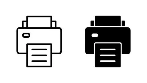 Print icon vector. printer sign and symbol Stock Illustration