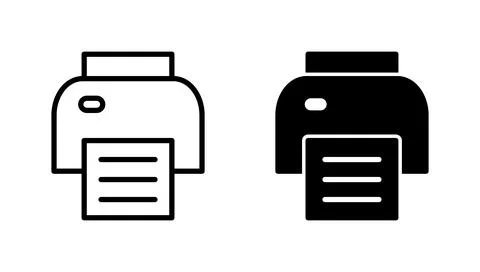 Print icon vector. printer sign and symbol Illustrazione stock