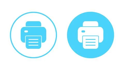 Print icon vector. printer sign and symbol Illustrazione stock