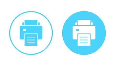Print icon vector. printer sign and symbol Stock Illustration