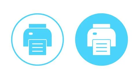 Print icon vector. printer sign and symbol Stock Illustration