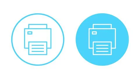 Print icon vector. printer sign and symbol Stock Illustration
