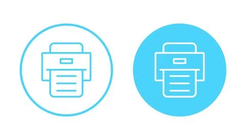 Print icon vector. printer sign and symbol Stock Illustration