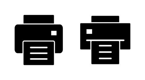 Print icon vector. printer sign and symbol Stock Illustration