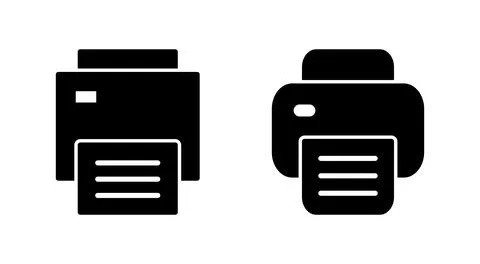 Print icon vector. printer sign and symbol Stock Illustration
