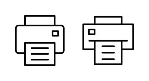 Print icon vector. printer sign and symbol Stock Illustration