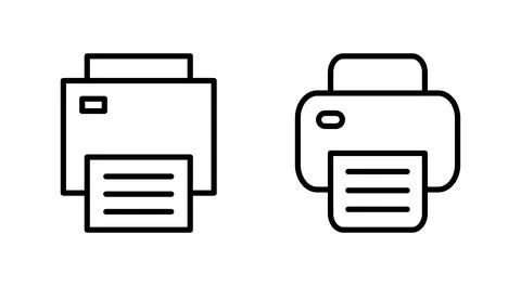 Print icon vector. printer sign and symbol 库存插图