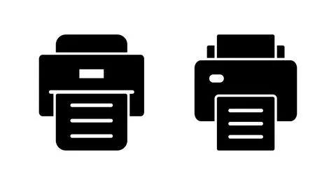 Print icon vector. printer sign and symbol Illustrazione stock