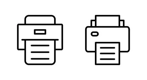 Print icon vector. printer sign and symbol Illustrazione stock