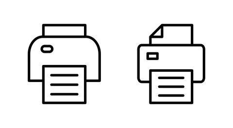 Print icon vector. printer sign and symbol Illustrazione stock