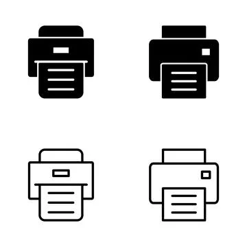 Print icon vector. printer sign and symbol 스톡 일러스트