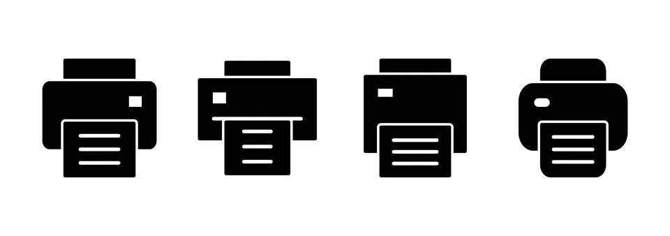 Print icon vector. printer sign and symbol Illustrazione stock