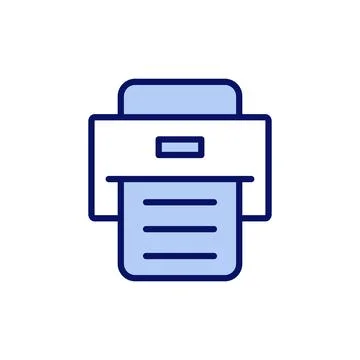 Print icon vector. printer sign and symbol Stock Illustration