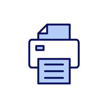 Print icon vector. printer sign and symbol Stock Illustration