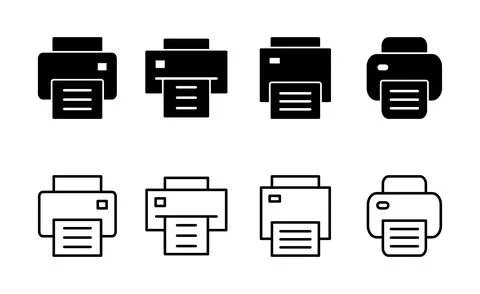 Print icon vector. printer sign and symbol Illustrazione stock