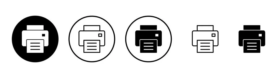 Print icon vector. printer sign and symbol Stock Illustration