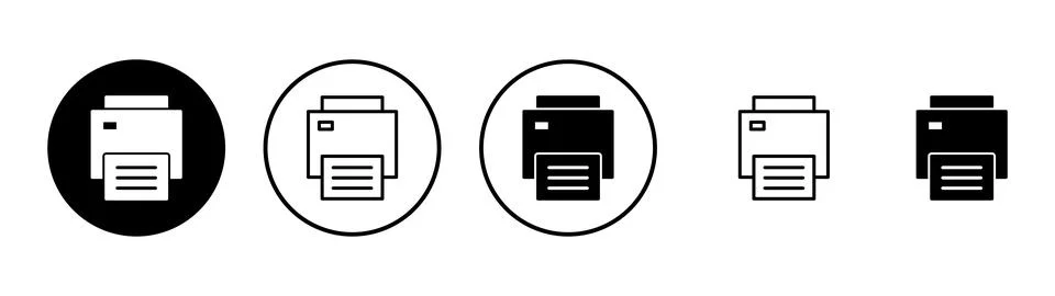 Print icon vector. printer sign and symbol Illustrazione stock