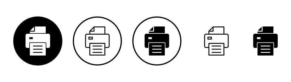 Print icon vector. printer sign and symbol 스톡 일러스트