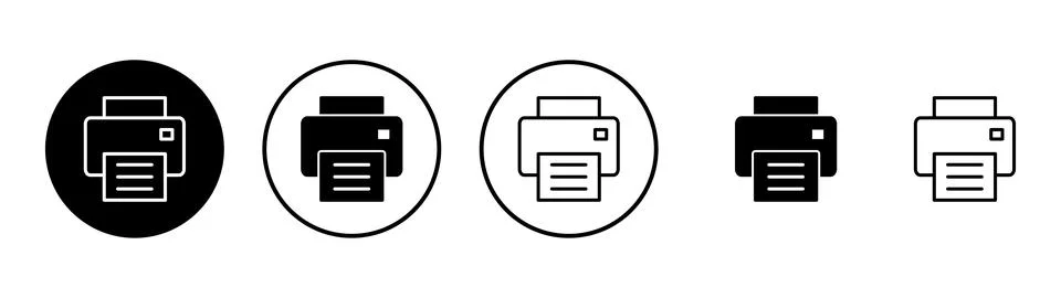 Print icon vector. printer sign and symbol 스톡 일러스트
