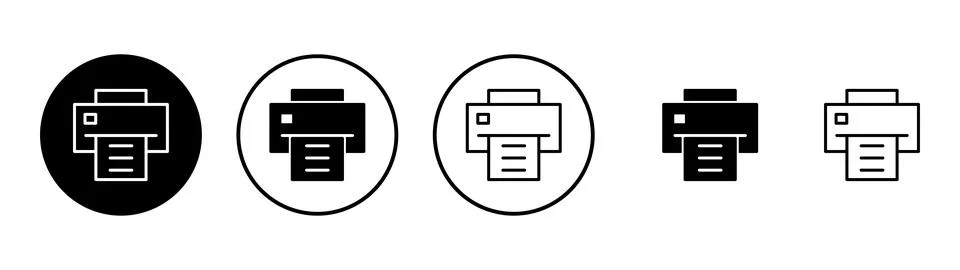 Print icon vector. printer sign and symbol 스톡 일러스트