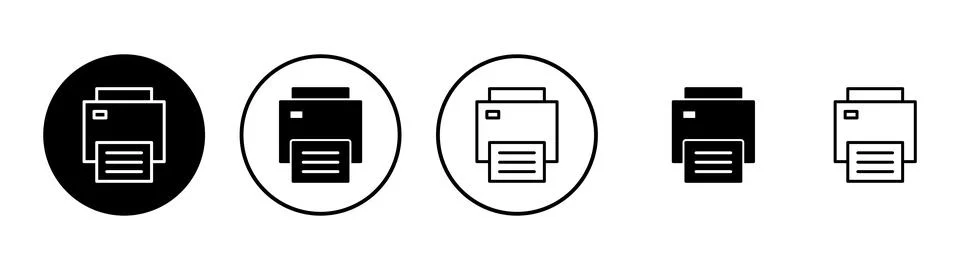Print icon vector. printer sign and symbol 스톡 일러스트