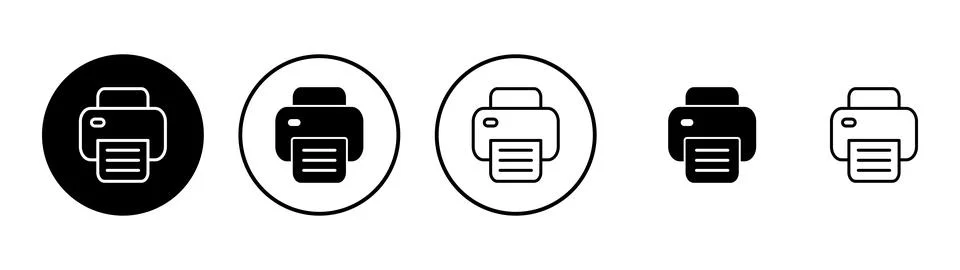 Print icon vector. printer sign and symbol Stock Illustration