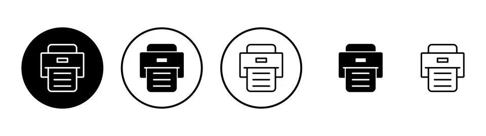Print icon vector. printer sign and symbol Stock Illustration