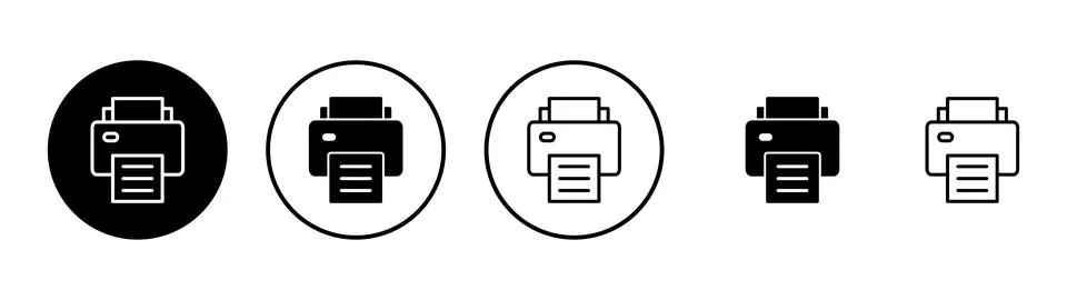 Print icon vector. printer sign and symbol Stock Illustration