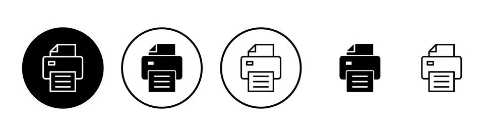Print icon vector. printer sign and symbol Stock Illustration