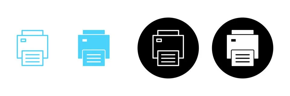 Print icon vector. printer sign and symbol イラスト素材