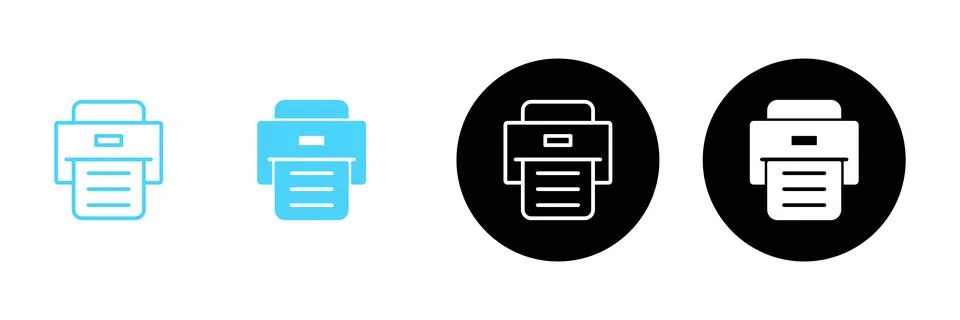 Print icon vector. printer sign and symbol イラスト素材