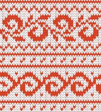 Print knitting Stock Illustration