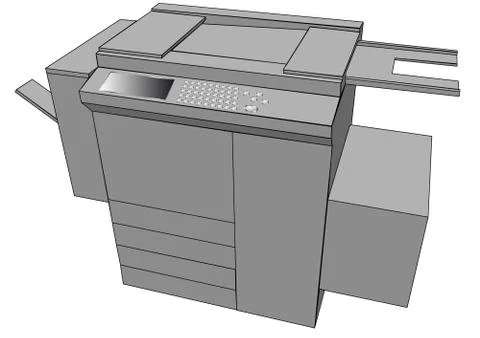 Print machine Stockillustratie