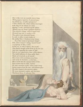 Print made by William Blake, 1757 1827, British, Young s Night Thoughts, P... Stock Photos