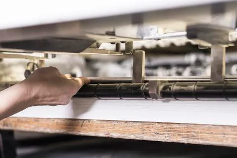 Print Operator Working Foto stock