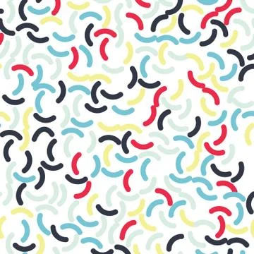 Print pattern with colored shapes Stock Illustration