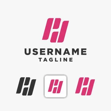 Print pp logo simple Stock Illustration