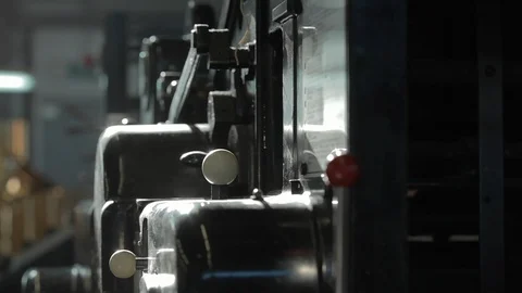 Print press machine 스톡 동영상 109555137