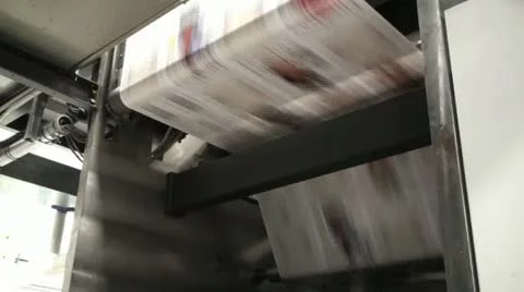 Print Press Magazine Video stock 12746211