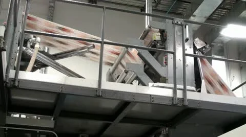 Print Press Magazine Video stock 12746212