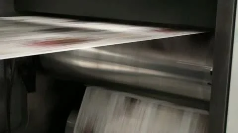 Print Press Magazine Stock Footage 12746220