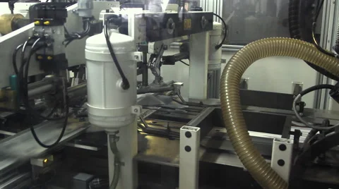 Print press typography machine in work Stock Footage 44119598