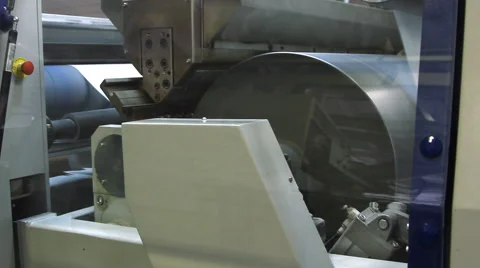 Print press typography machine in work Stock Footage 46803057
