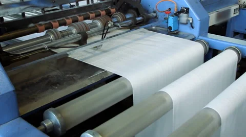 Print press typography machine in work Stock Footage 46803090