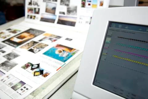 Print production Stock Photos