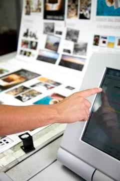 Print production Stock Photos