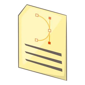 Print program icon, cartoon style Stock Illustration