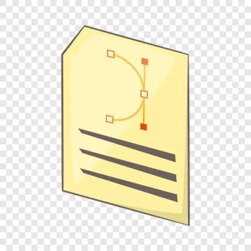 Print program icon, cartoon style Ilustração Stock